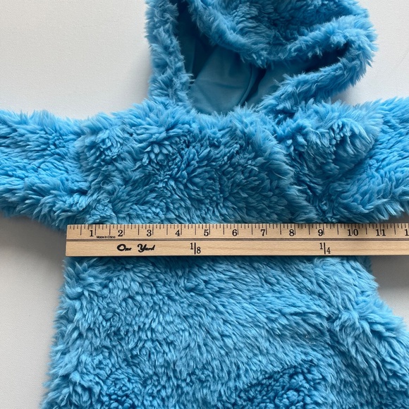 POTTERY BARN KIDS SESAME STREET COOKIE MONSTER COSTUME SIZE 0-6 MONTHS - Picture 4 of 11